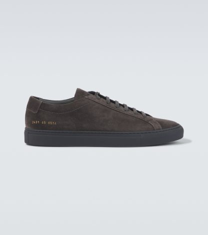 Hoogwaardige ontwerper Common Projects Achilles suède sneakers grijs