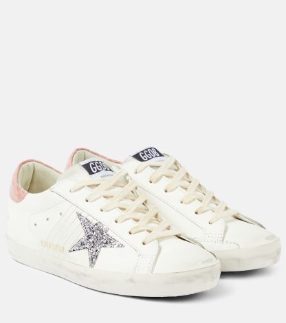 Hoogwaardige ontwerper Golden Goose Super-Star leren sneakers wit