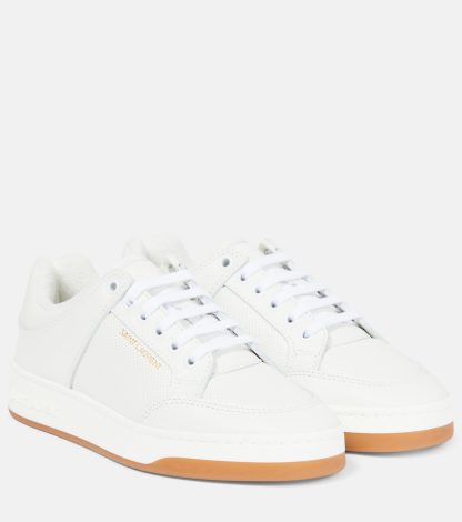 Hoogwaardige ontwerper Saint Laurent SL/61 leren sneakers met lage top wit