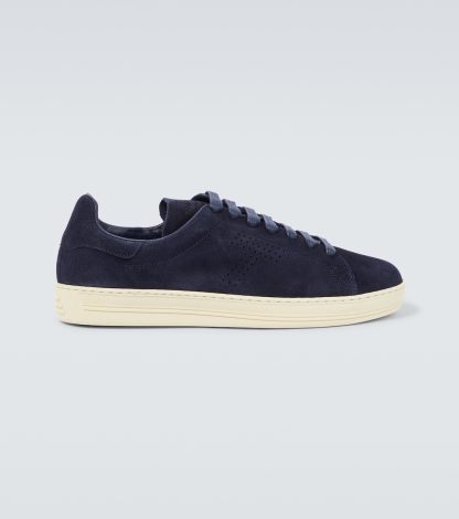 Hoogwaardige ontwerper Tom Ford Warwick suède sneakers bruin