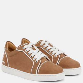 designer kopen Christian Louboutin Fun Viera leren sneakers beige