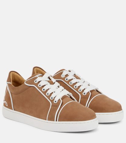 designer kopen Christian Louboutin Fun Viera leren sneakers beige