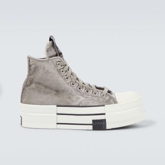 designer kopen DRKSHDW by Rick Owens x Converse DBL DRKSTAR Chuck 70 sneakers grijs