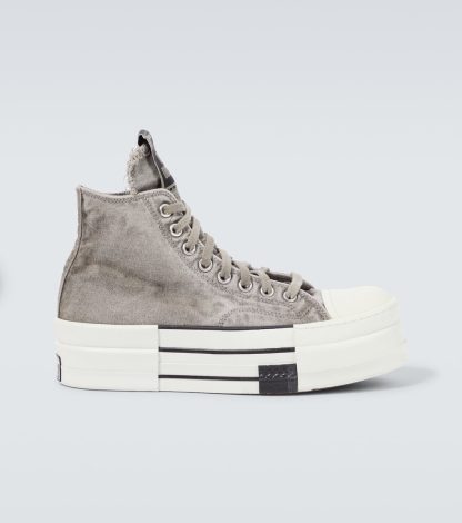 designer kopen DRKSHDW by Rick Owens x Converse DBL DRKSTAR Chuck 70 sneakers grijs