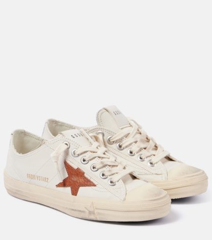 designer kopen Golden Goose V-Star 2 leren sneakers wit