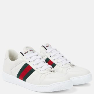 designer kopen Gucci Screener leren sneakers wit