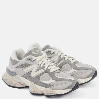 designer kopen New Balance 9060 sneakers met suède montuur grijs