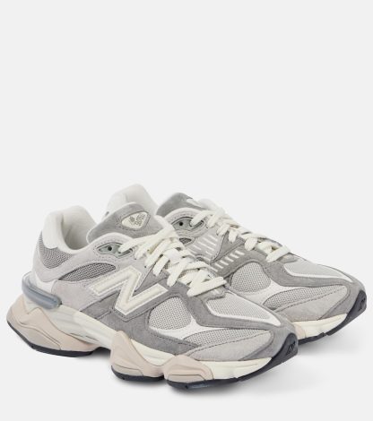 designer kopen New Balance 9060 sneakers met suède montuur grijs