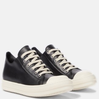 designer kopen Rick Owens Phlegethon leren sneakers zwart