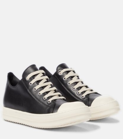 designer kopen Rick Owens Phlegethon leren sneakers zwart