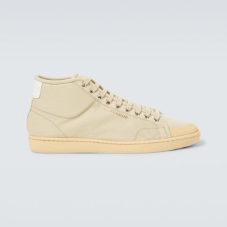 designer kopen Saint Laurent Court Classic SL/39 canvas sneakers beige