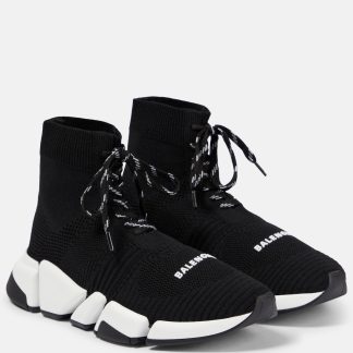 goedkope luxe Balenciaga Speed 2.0 sneakers zwart