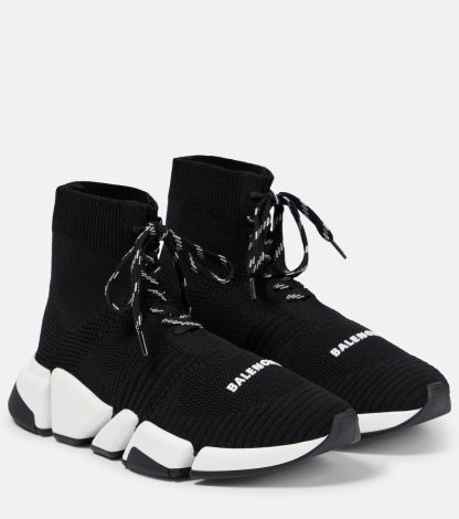 goedkope luxe Balenciaga Speed 2.0 sneakers zwart