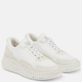 goedkope luxe Chloé Nama sneakers wit