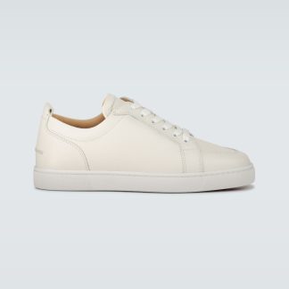 goedkope luxe Christian Louboutin Rantulow leren sneakers wit