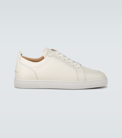 goedkope luxe Christian Louboutin Rantulow leren sneakers wit