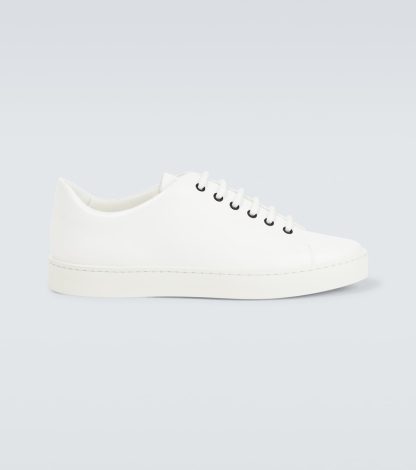 goedkope luxe Manolo Blahnik Semanado leren sneakers wit