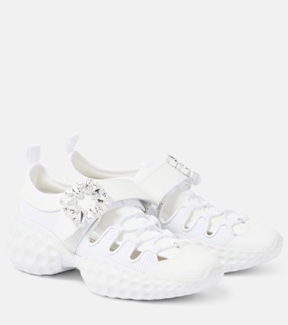 goedkope luxe Roger Vivier Viv' Run Light Trekky sneakers wit