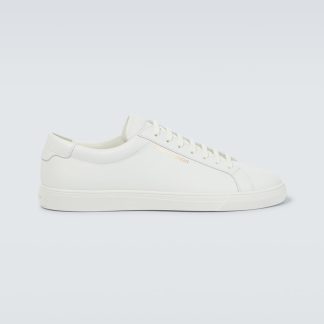 goedkope luxe Saint Laurent Andy lage sneakers wit