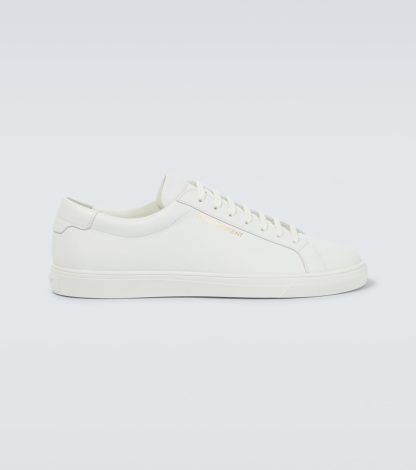 goedkope luxe Saint Laurent Andy lage sneakers wit