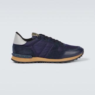 goedkope luxe Valentino Garavani Rockrunner sneakers blauw