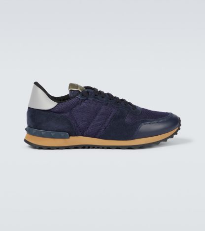 goedkope luxe Valentino Garavani Rockrunner sneakers blauw