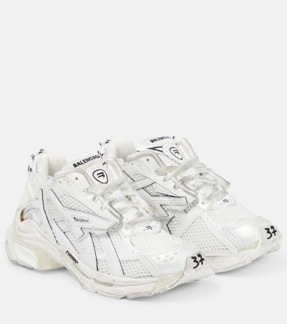 goedkope ontwerper Balenciaga Runner sneakers wit