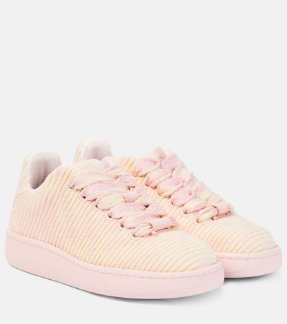 goedkope ontwerper Burberry New Trainer geruite canvas sneakers veelkleurig