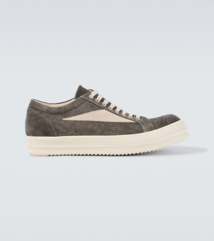 goedkope ontwerper DRKSHDW by Rick Owens Vintage Sneaks suède sneakers grijs