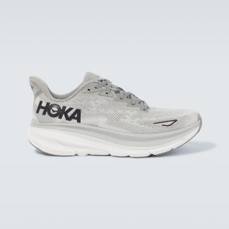 goedkope ontwerper Hoka One One Clifton 9 hardloopschoenen grijs