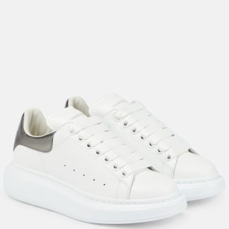 groothandel ontwerper Alexander McQueen Oversized leren sneakers wit