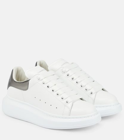 groothandel ontwerper Alexander McQueen Oversized leren sneakers wit