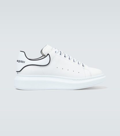 groothandel ontwerper Alexander McQueen Oversized leren sneakers wit