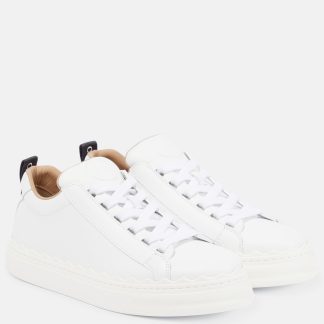 groothandel ontwerper Chloé Lauren leren sneakers wit