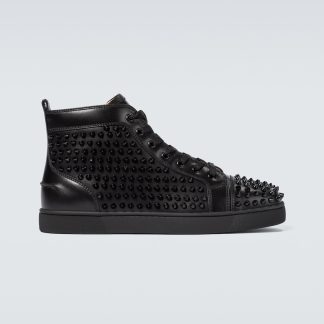 groothandel ontwerper Christian Louboutin Louis Spikes sneakers zwart