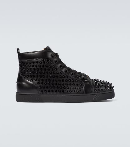 groothandel ontwerper Christian Louboutin Louis Spikes sneakers zwart