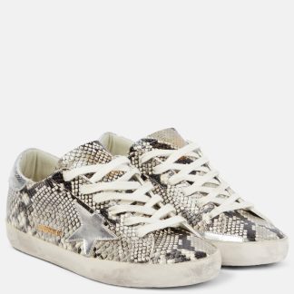 groothandel ontwerper Golden Goose Super-Star slangenleren sneakers veelkleurig