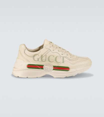 groothandel ontwerper Gucci Rhyton leren sneakers wit