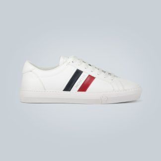 groothandel ontwerper Moncler New Monaco leren sneakers wit