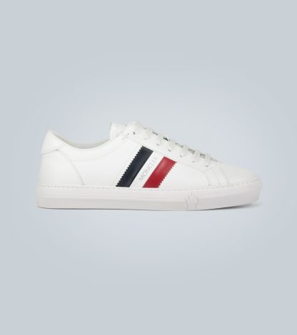 groothandel ontwerper Moncler New Monaco leren sneakers wit