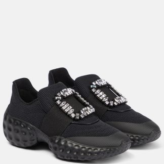 groothandel ontwerper Roger Vivier Viv' Run Moonlight Strass sneakers zwart