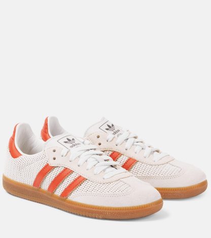 hete verkoop ontwerper Adidas Samba OG sneakers met suède montuur wit