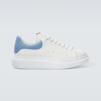 hete verkoop ontwerper Alexander McQueen Oversized leren sneakers wit