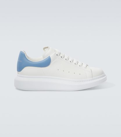 hete verkoop ontwerper Alexander McQueen Oversized leren sneakers wit