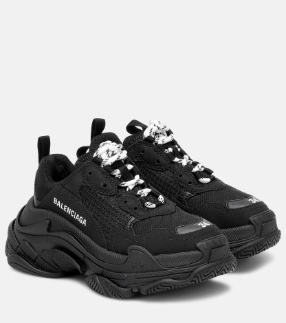 hete verkoop ontwerper Balenciaga Triple S sneakers zwart