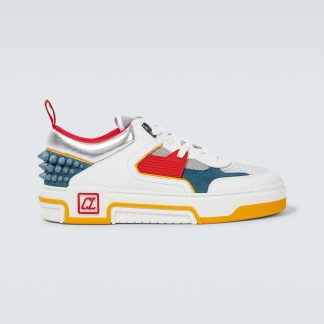 hete verkoop ontwerper Christian Louboutin Astroloubi leren sneakers veelkleurig