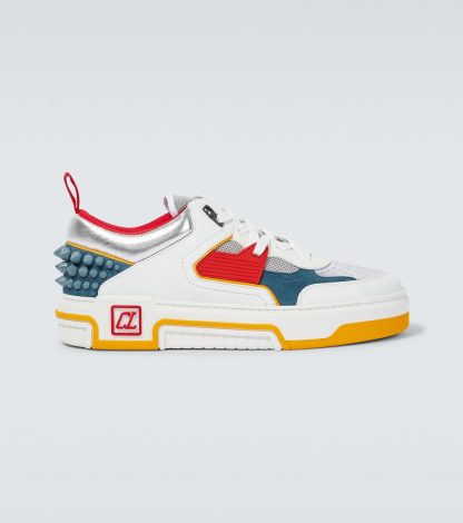 hete verkoop ontwerper Christian Louboutin Astroloubi leren sneakers veelkleurig