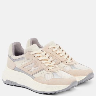 hete verkoop ontwerper Hogan Suède sneakers beige