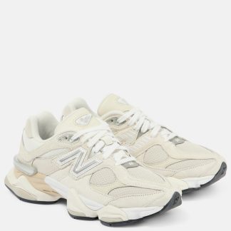 hete verkoop ontwerper New Balance 9060 sneakers met suède montuur beige