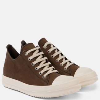 hete verkoop ontwerper Rick Owens Sneaks Lage leren sneakers bruin